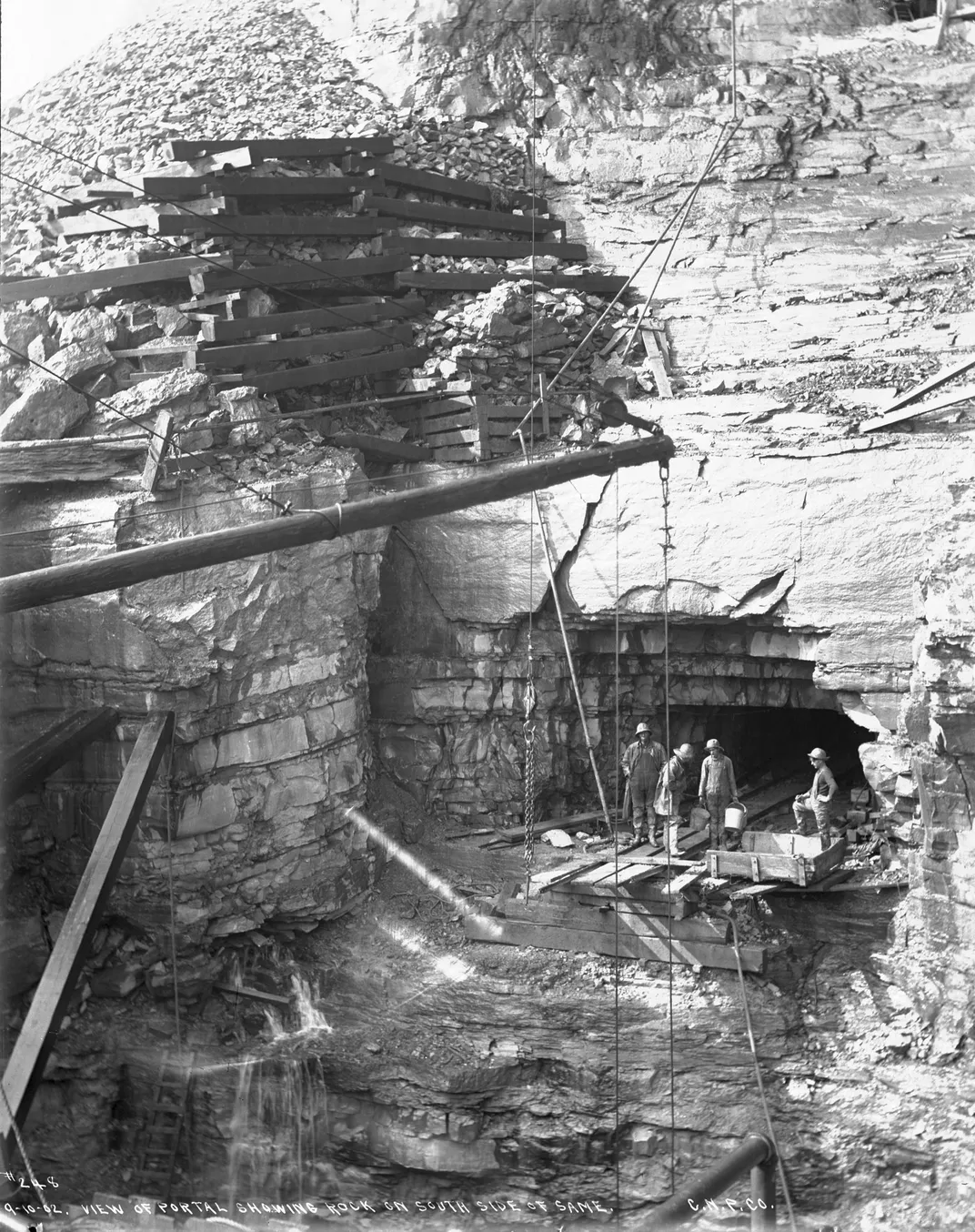 Historic photo of tunnel