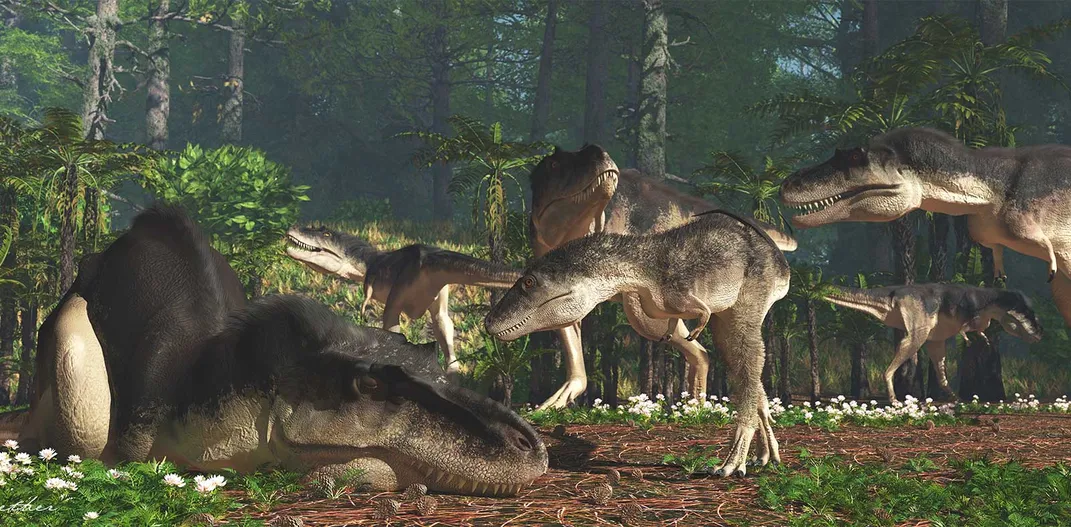 Gorgosaurus Feeding