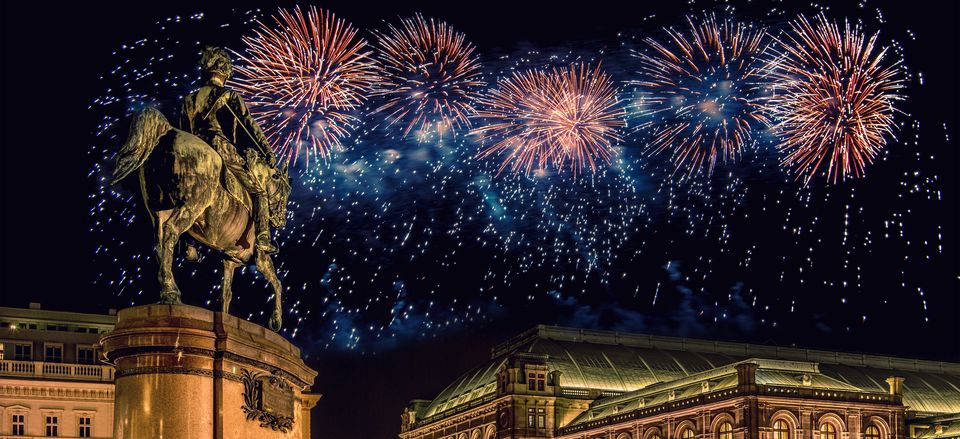  Traditional New Year's fireworks in Vienna 