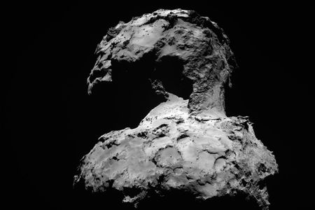 Wide-angle view of Comet 67P/Churyumov–Gerasimenko taken by OSIRIS on 12 September 2014