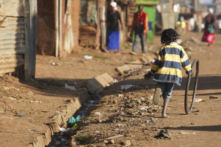 A slum in Nairobi