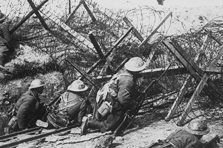 Invented in the late 19th century as a means to contain cattle in the American West, barbed wire soon found military applications.