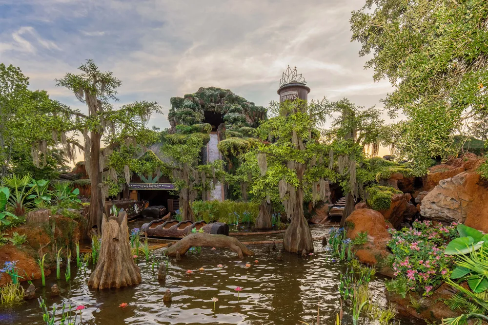 Tiana's Bayou Adventure scene