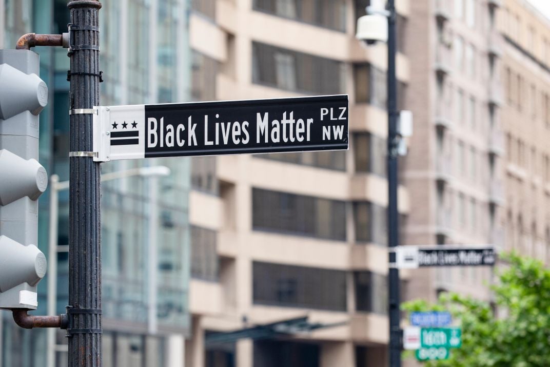 Black Lives Matter street sign