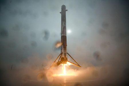 A SpaceX Falcon 9 rocket launches on Sunday, January 17. Though the launch went as planned, the craft's landing did not.