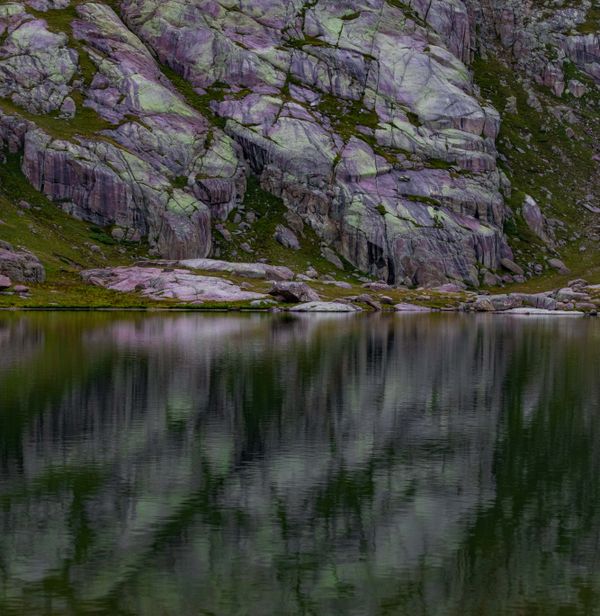 An alpine lake reflection thumbnail