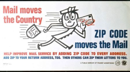 Mr. Zip, as featured on a public advertisement