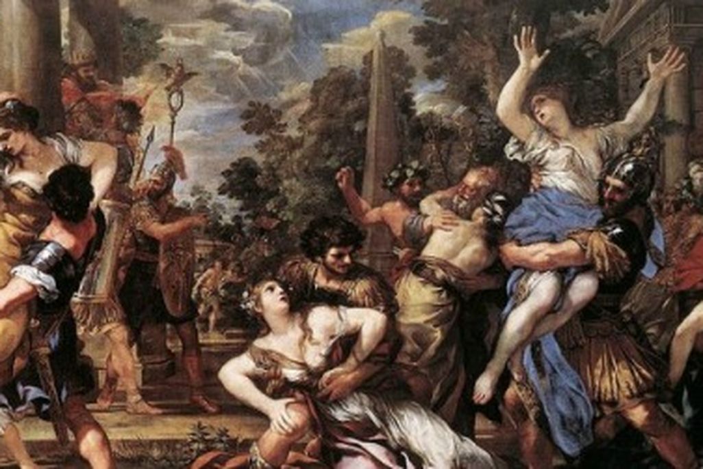 “The Rape of the Sabine Women,” Pietro da Cortnoa