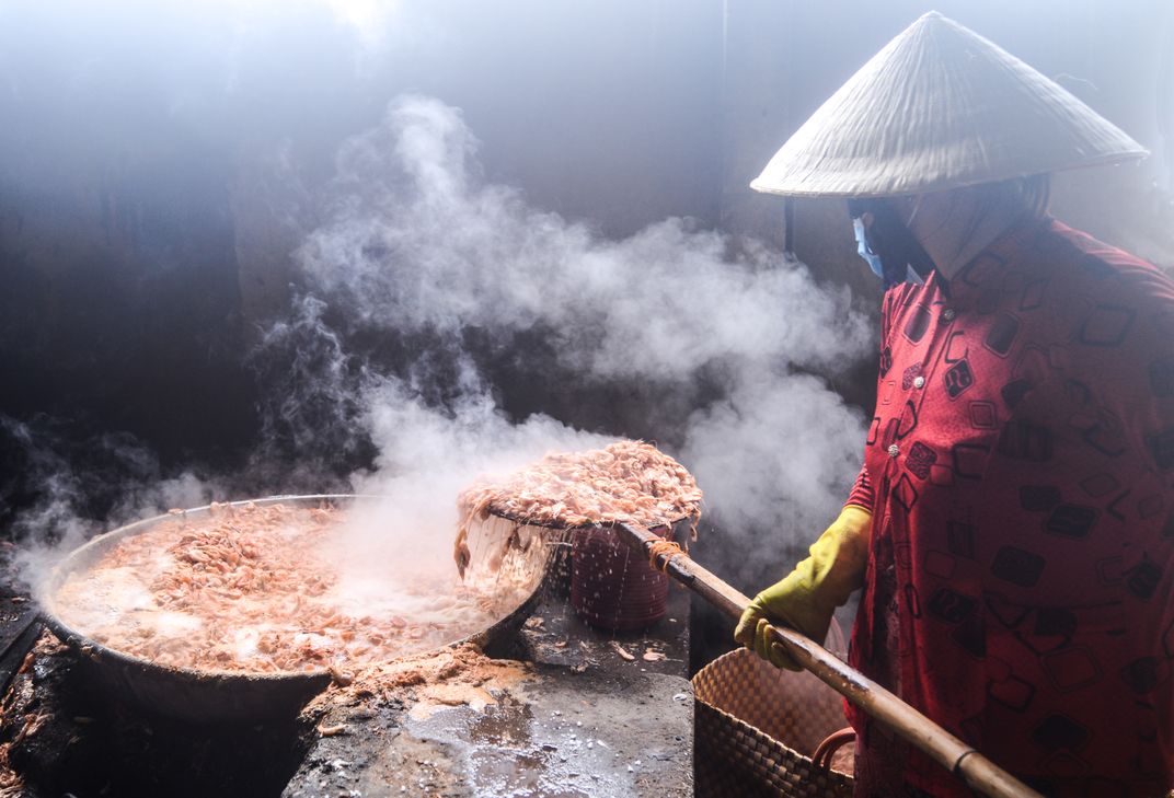 Traditional Work - Making dried shrimp | Smithsonian Photo Contest ...