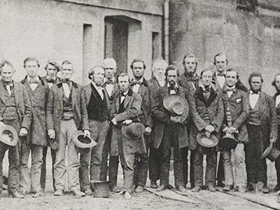 The Oberlin Rescuers at Cuyahoga County Jail in 1859.