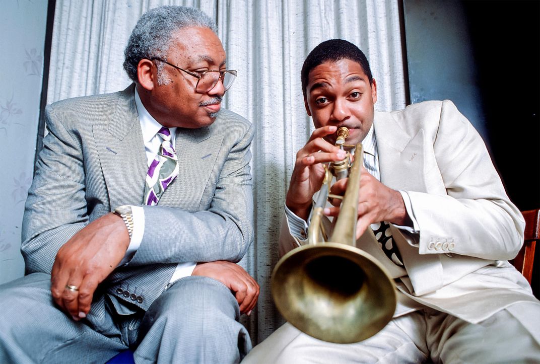 Ellis Marsalis and son