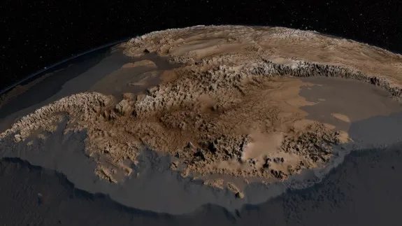 The topography of Antarctica