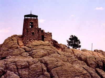 Fire watchtower on the newly re-named Black Elk Peak