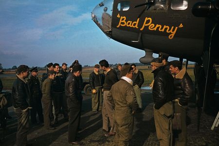 This crew named their B17 “Bad Penny” for luck, since bad pennies are returned.