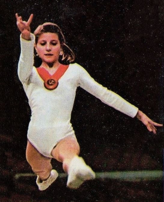 Olga Korbut, star of the 1972 Olympics