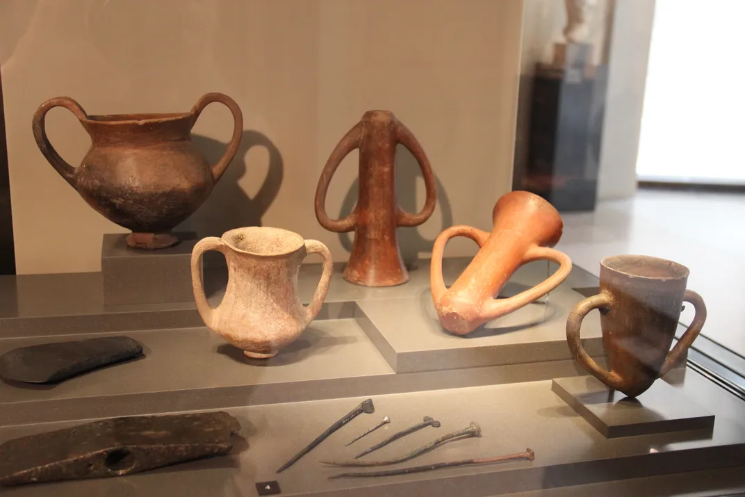 Schliemann's haul from Troy, on view at the Neues Museum in Berlin