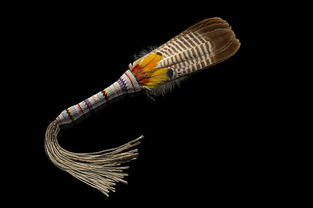 Niuam (Comanche) peyote fan, ca. 1890. Oklahoma. 22/9197 (Ernest Amoroso, National Museum of the American Indian, Smithsonian)