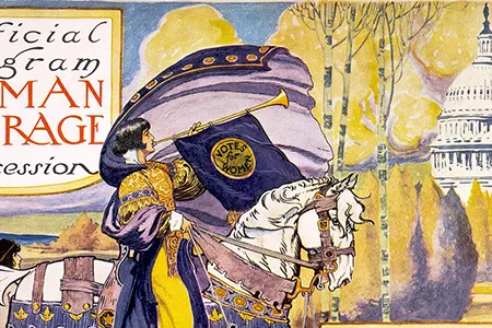 The official program for the March 3, 1913 Suffrage Parade in Washington, D.C..