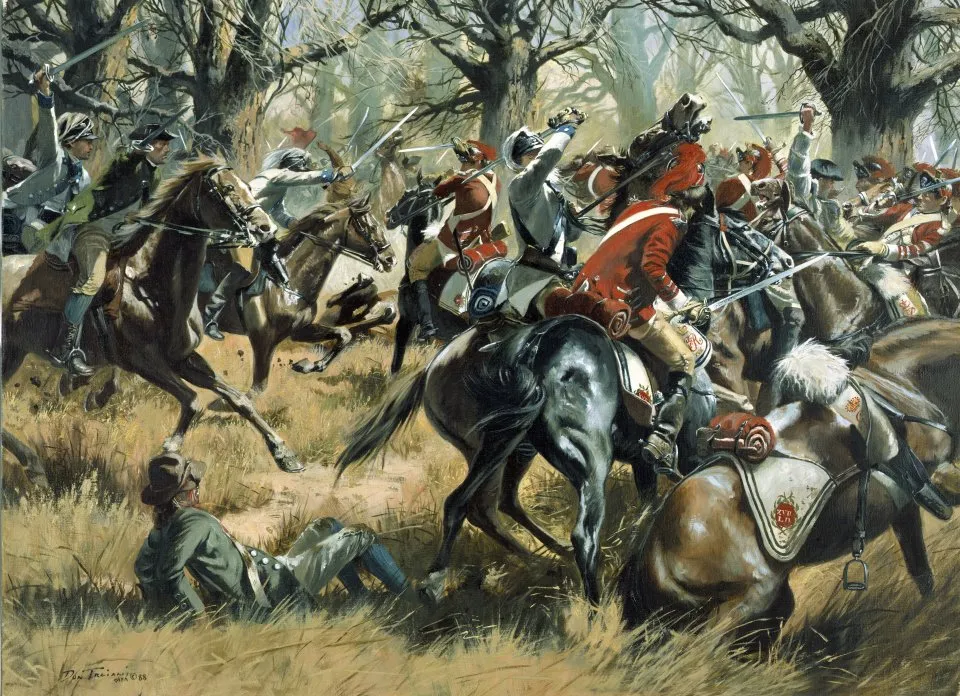 Painting of the Battle of Cowpens