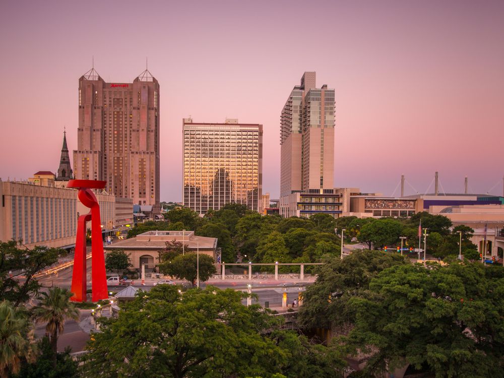 City pleasures. San Antonio Skyline.