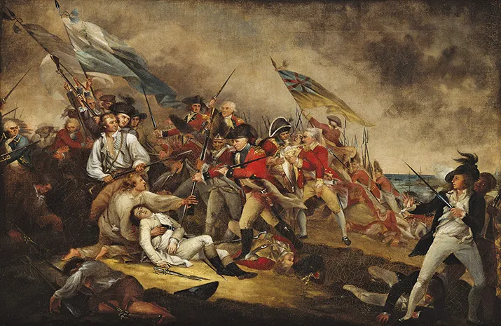 Battle Of Bunker Hill, Red Coats Vs Blue War