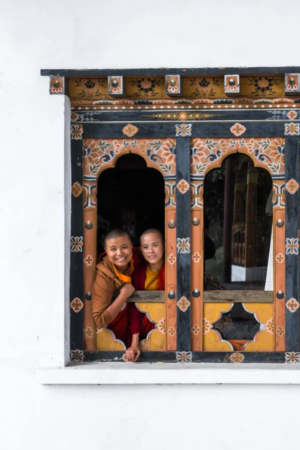 Nuns at the monastery window thumbnail