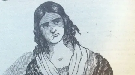 A likeness of Madame Restell, published in the National Police Gazette, 1847