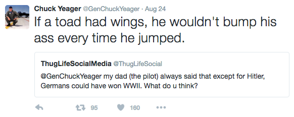 Chuck Yeager’s Wild Week on Twitter