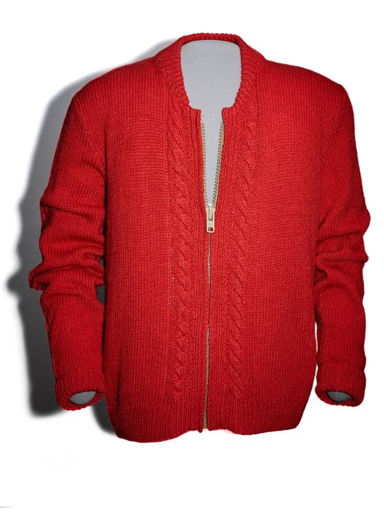 Mister Rogers Red Cardigan Sweater - Iconic Beautiful Day Sweater