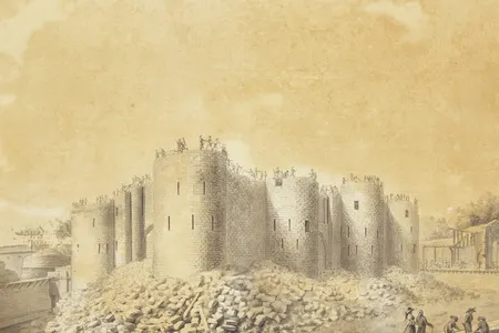 The Destruction of the Bastille,&nbsp;&Eacute;tienne-Louis-Denis Cathala, 1789