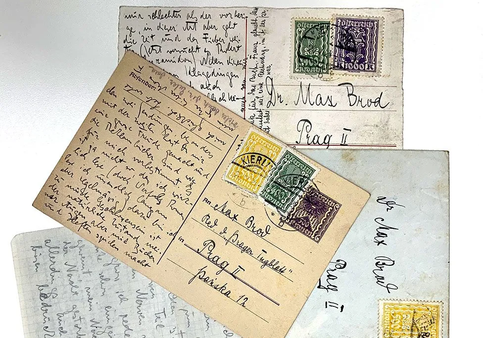 Letters from Max Brod's archive of Franz Kafka papers