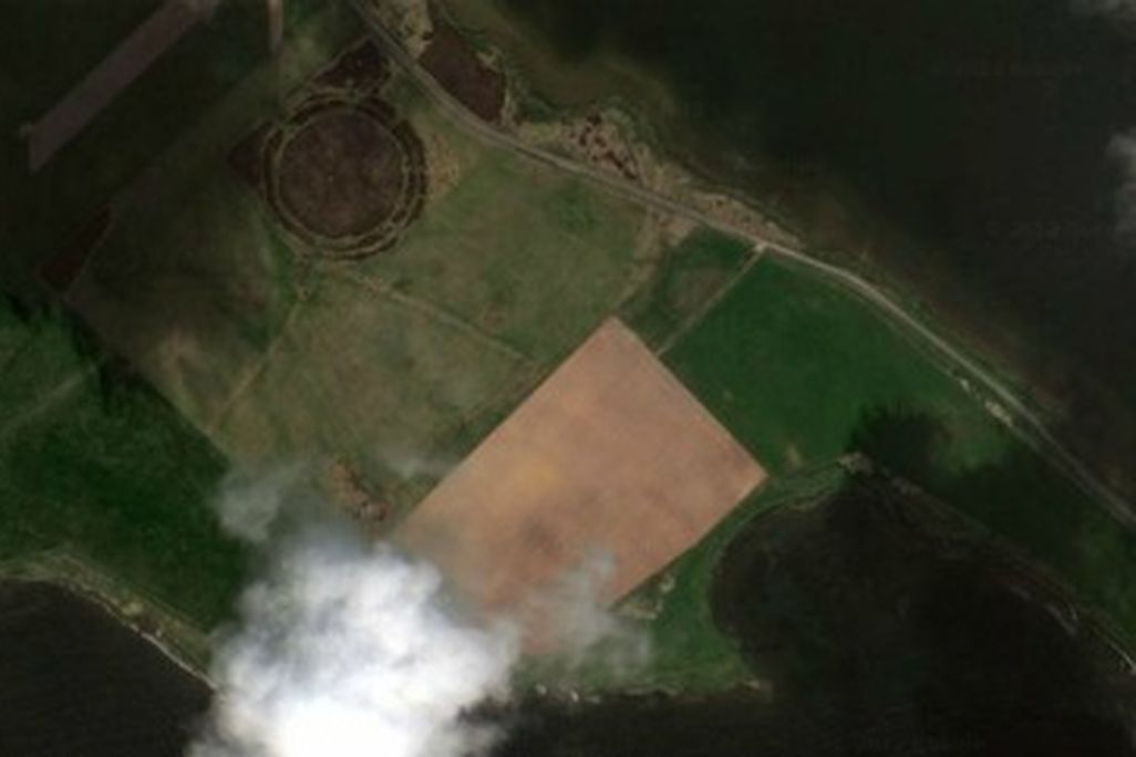 The Ness of Brodgar is on the largest of the Orkney Islands in northern Scotland.