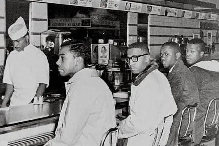 After being refused service at a Greensboro, North Carolina Woolworth's, four African-American men launched a protest that lasted six months and helped change America.