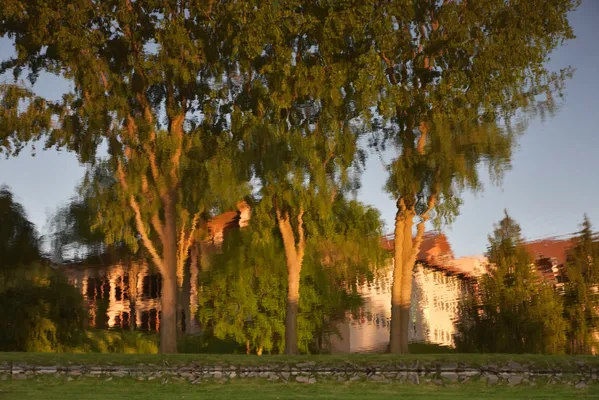 A water reflection of the Bavarian Inn Lodge in the Cass River. Camera: Nikon D3500 thumbnail