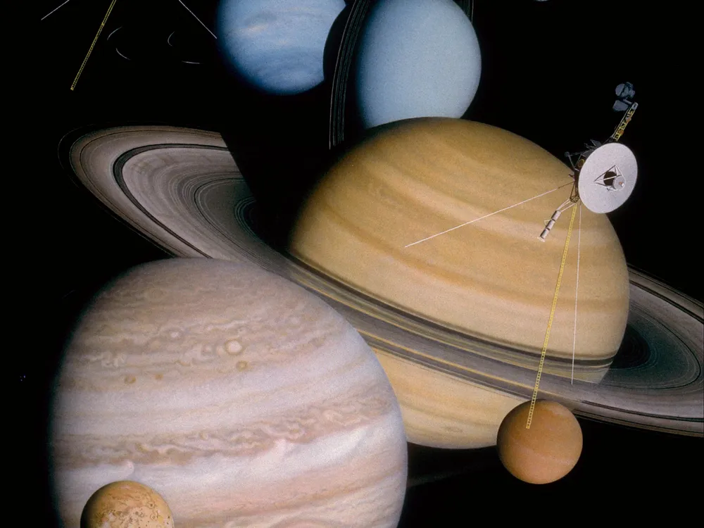 voyager 1 pictures of solar system