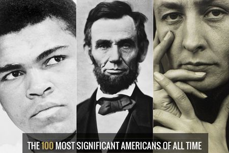 Muhammad Ali, Abraham Lincoln, and Georgia O'Keeffe are among the Americans listed