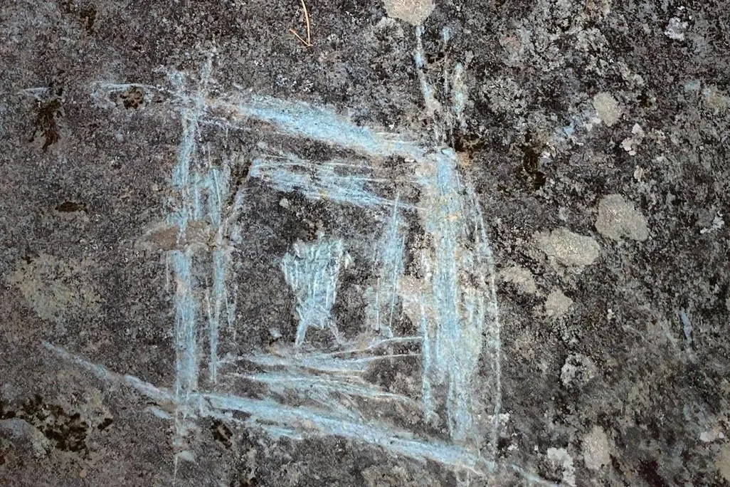 Damaged Rock Art