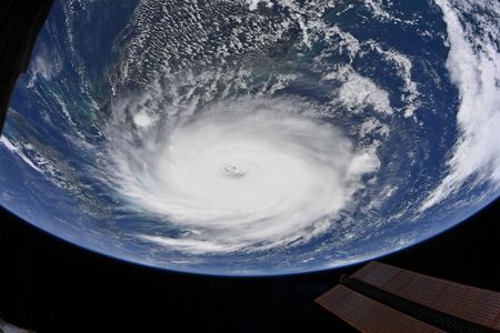 Astronaut Christina Koch of the International Space Station captured this image of Hurricane Dorian outside the space station’s windows the morning of Sept. 2, 2019.
