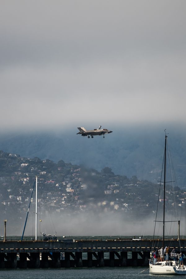 The F-35 Defying Gravity over San Francisco Bay thumbnail