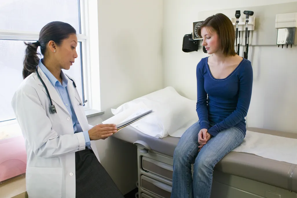 A teen and a doctor