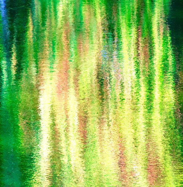 Water painting: a drawing created by light on the surface of water thumbnail