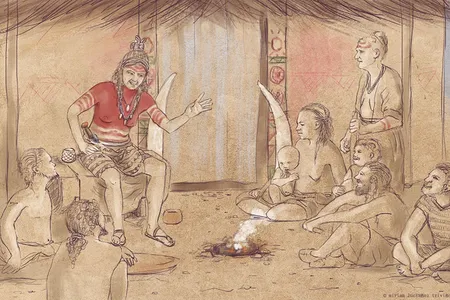 An artistic rendering of what the &quot;Ivory Lady&quot; might have looked like