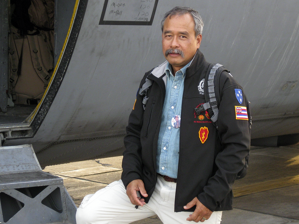 Specialist Allen Kale‘iolani Hoe (U.S. Army retired), the son and grandson of veterans and a Gold Star father, serves on the advisory committee of the National Native American Veterans Memorial. (Courtesy of Allen Hoe)