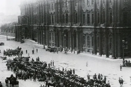 Winter Palace, Saint Petersburg, Russia, in 1917
