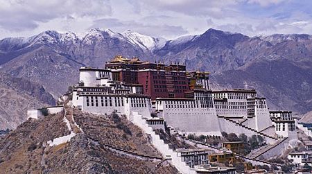 The Potala Palace, Lhasa: home to nine successive Dalai Lamas, a number of them suspiciously short-lived.