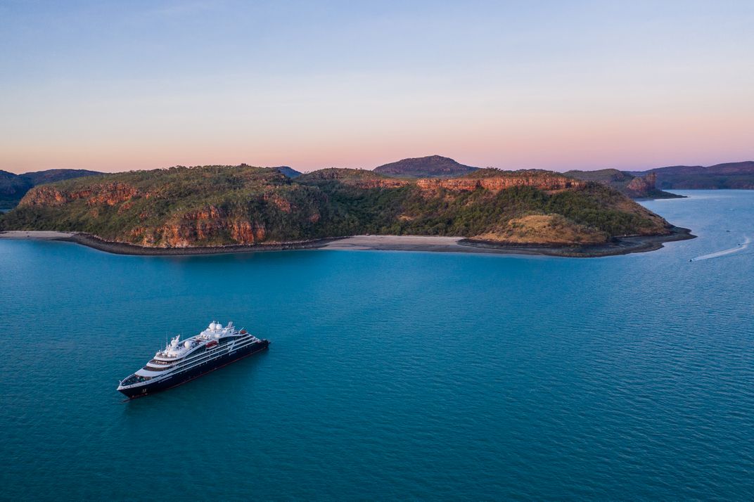 A PONANT ship off Australia's Kimberley coast