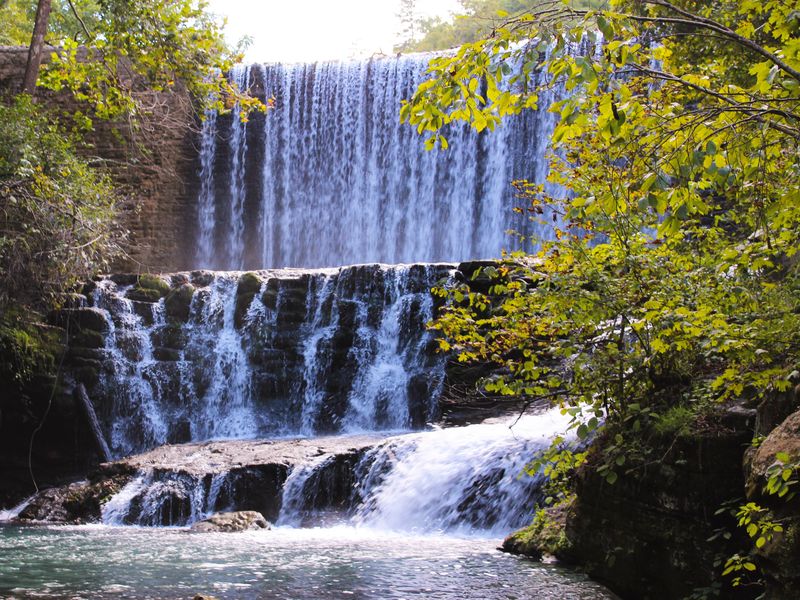 Mirror Lake Waterfall. Blanchard Springs, Arkansas. Smithsonian Photo