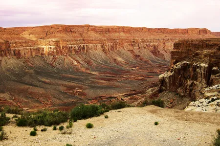 The trailhead to Supai Village, part of the vast Grand Canyon area. Supai is the only the human settlement within the Grand Canyon.
