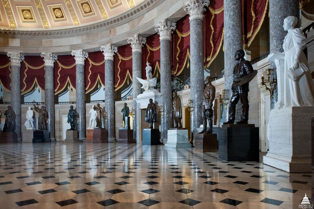 Old House Chamber, designated as National Statuary Hall by Lincoln in July 1864