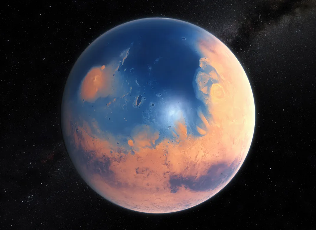 Mars ocean